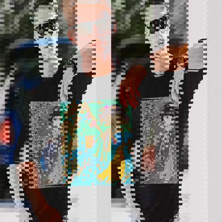 七夕少女のt-シャツ 長袖Tシャツ 彼への贈り物