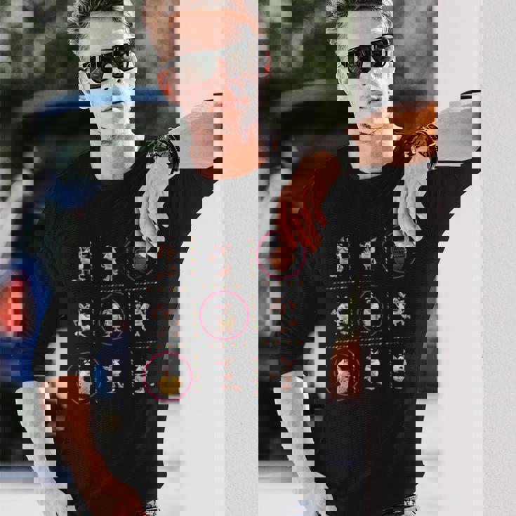 三目並べブーバ 長袖Tシャツ 彼への贈り物