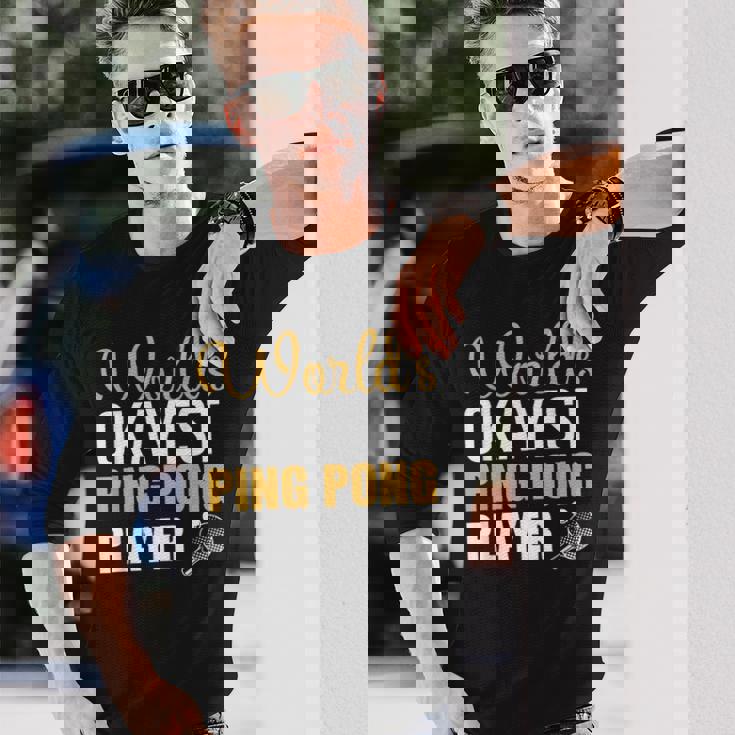 世界で一番大丈夫な卓球選手 長袖Tシャツ 彼への贈り物