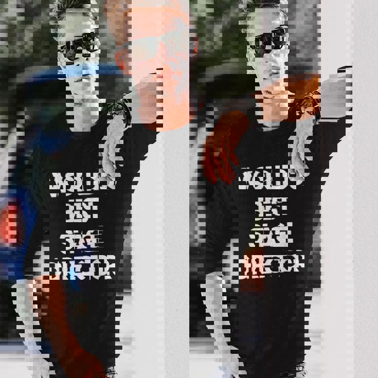 世界最高の舞台監督 長袖Tシャツ 彼への贈り物