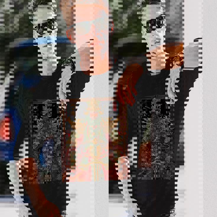 中国神主 関羽 神話 軍人 戦士 長袖Tシャツ 彼への贈り物