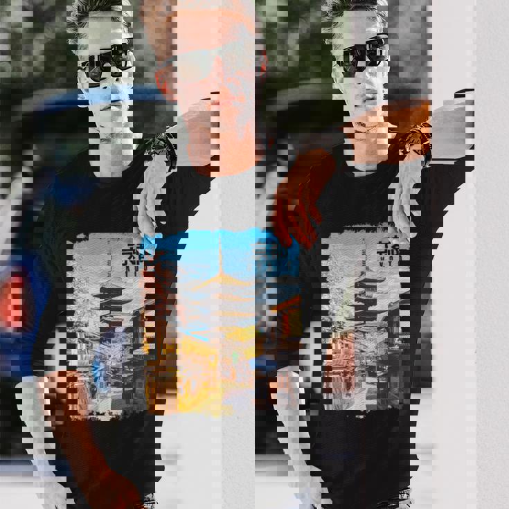 京都 日本 お土産 日本旅行 長袖Tシャツ 彼への贈り物