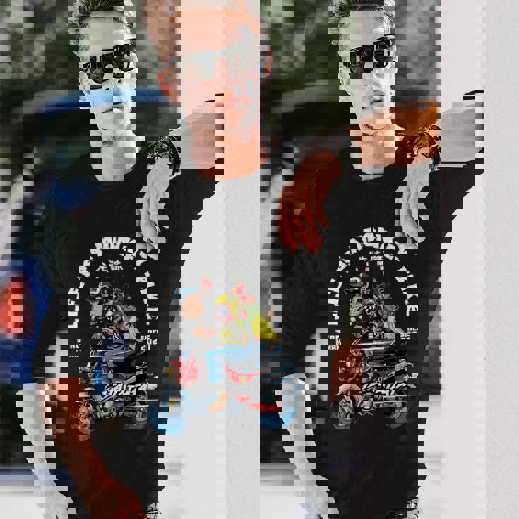 人生はモンキーバイク 長袖Tシャツ 彼への贈り物