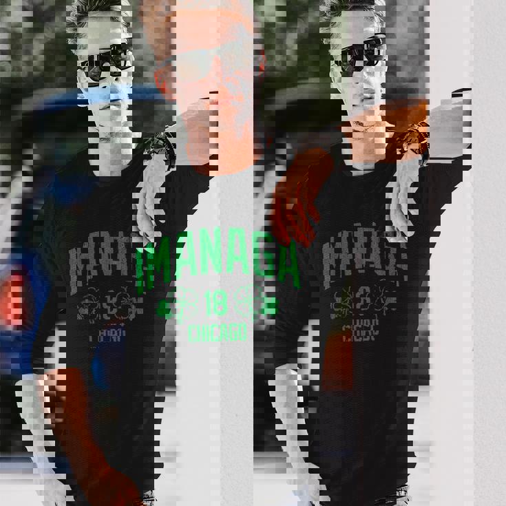 今永昇太 シカゴt Patrick's Day クローバーグリーン 長袖Tシャツ 彼への贈り物