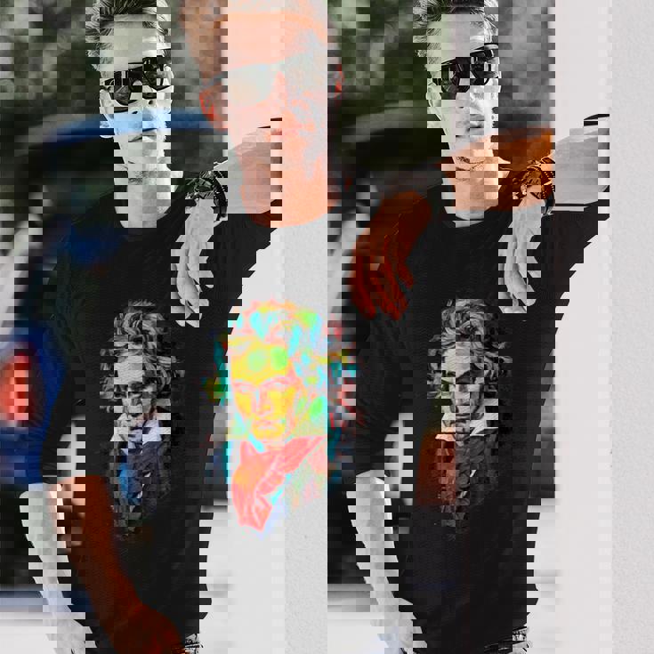 作曲家 ピアノ奏者 クラシック音楽 ベートーヴェン 長袖Tシャツ 彼への贈り物