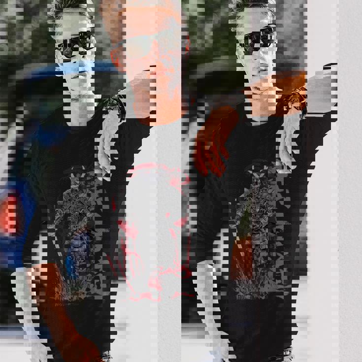 侍 Warrior 武士 長袖Tシャツ 彼への贈り物