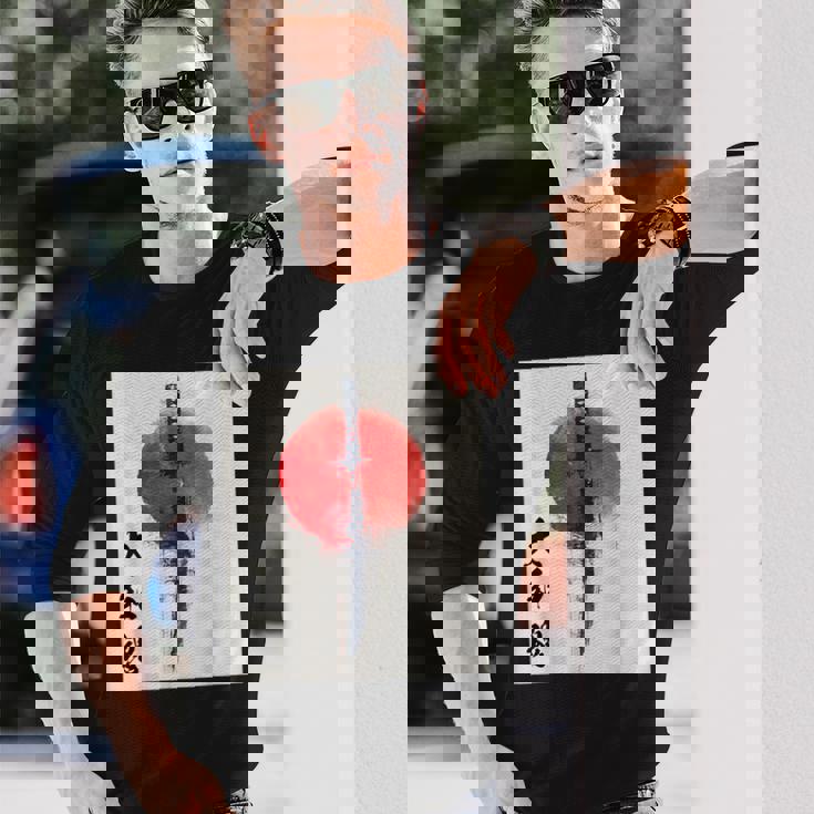 侍 日本魂 忍者 日本刀 長袖Tシャツ 彼への贈り物