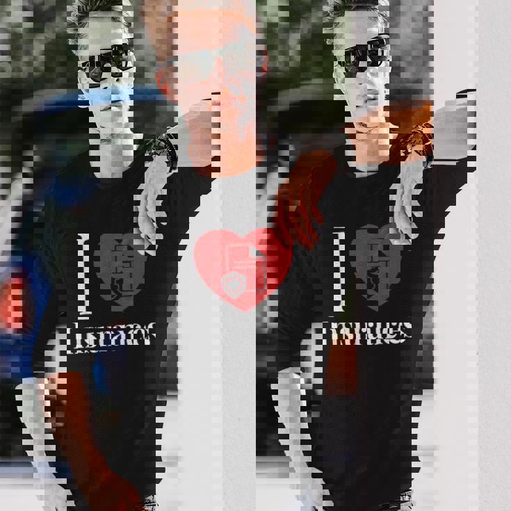 保険大好き 長袖Tシャツ 彼への贈り物