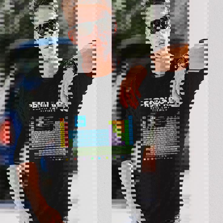 元素周期表 化学 長袖Tシャツ 彼への贈り物