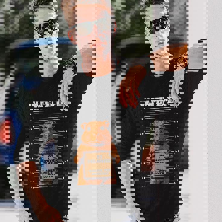 全国指名手配 重犯罪93件ハムスター 長袖Tシャツ 彼への贈り物