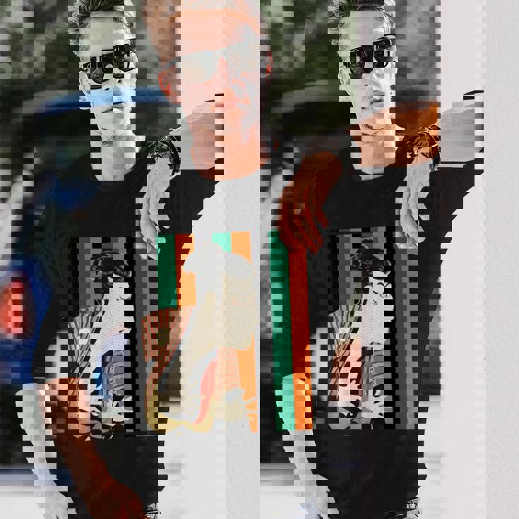 写楽《浮世絵》歌舞伎（定式幕・3色）【日本・世界の名画】日本画 和柄 美術館アート 長袖Tシャツ 彼への贈り物