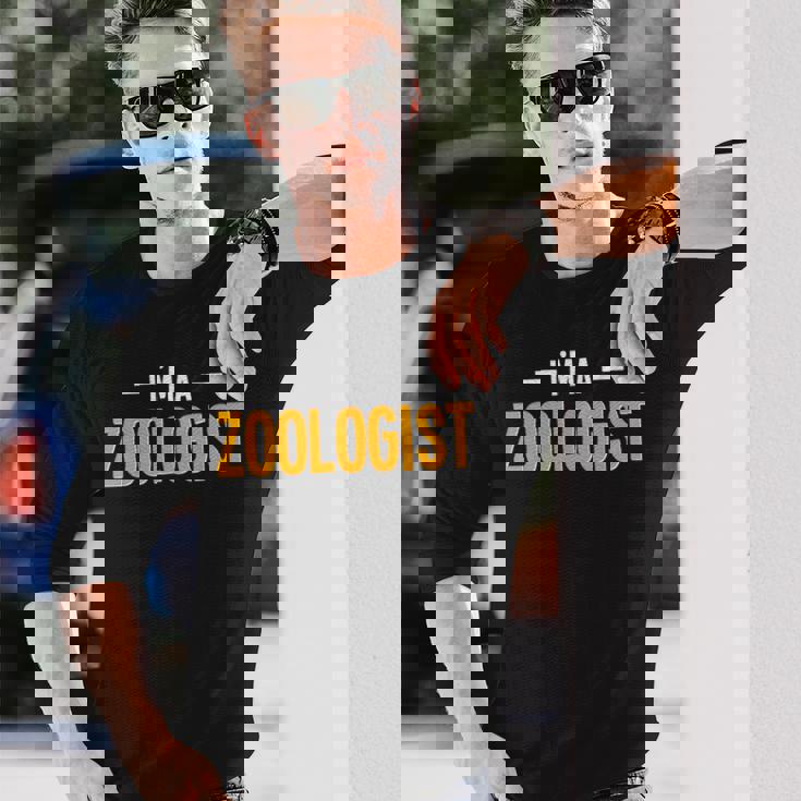 動物学者 動物愛好家 野生動物 生物学者 科学者 動物学 長袖Tシャツ 彼への贈り物