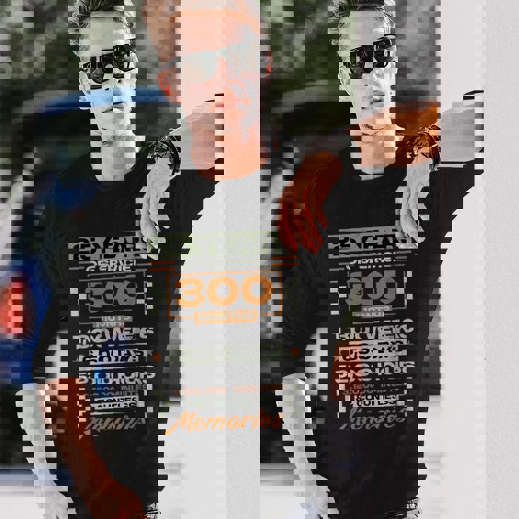 勤続25年 25周年 退職記念 長袖Tシャツ 彼への贈り物