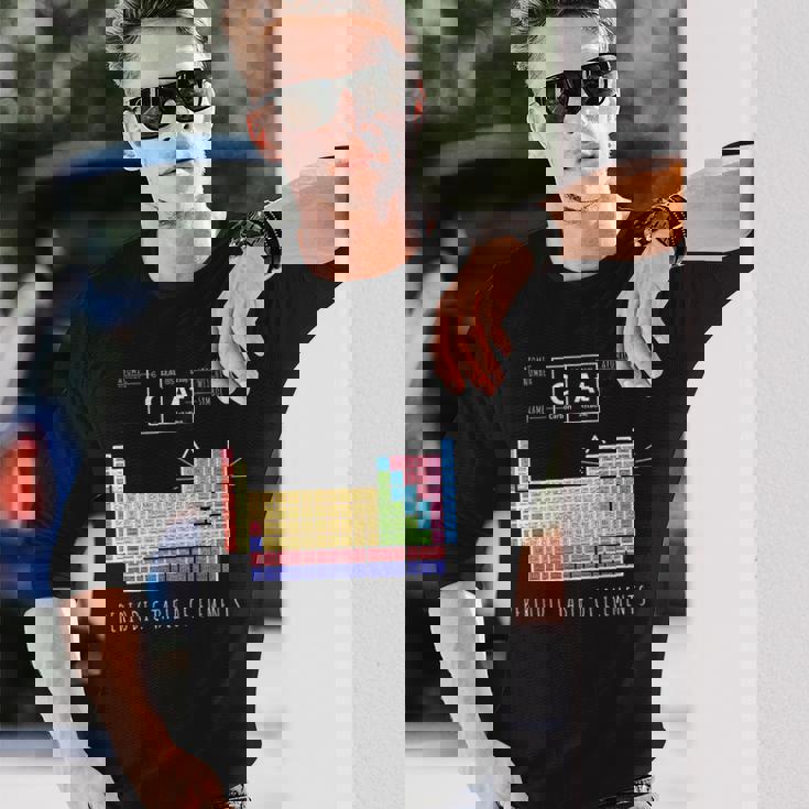 化学猫 元素周期表 長袖Tシャツ 彼への贈り物