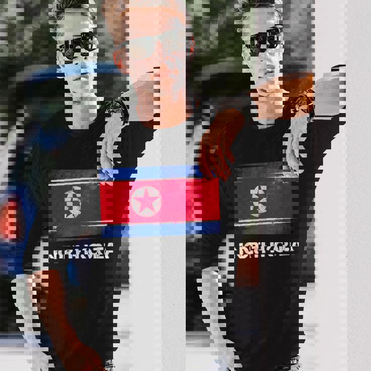 北朝鮮国旗tシャツ 長袖Tシャツ 彼への贈り物
