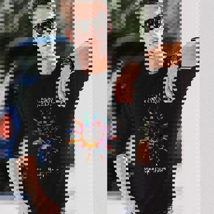 南西の太陽とココペリ 長袖Tシャツ 彼への贈り物