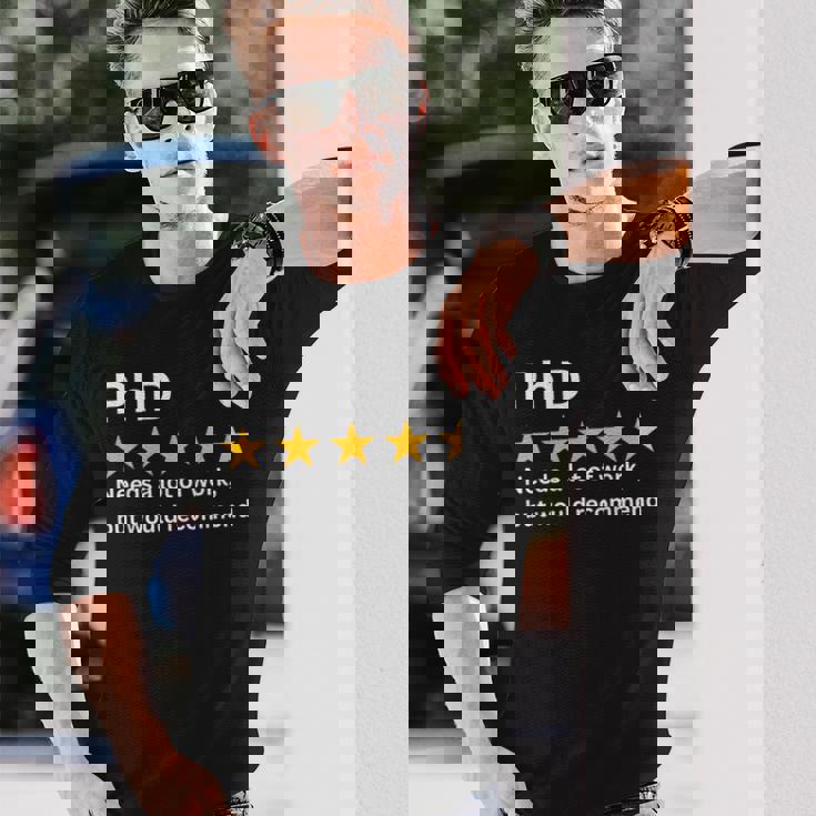 博士号、多くの努力が必要ですが、推奨される、面白い博士号。 長袖Tシャツ 彼への贈り物