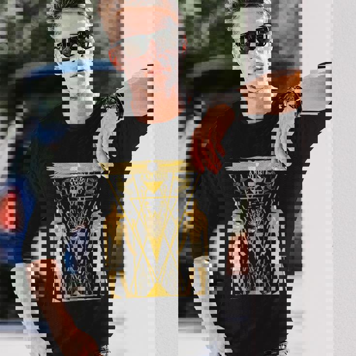 古代エジプトの神アヌビス ケメティックネーターアンプ 長袖Tシャツ 彼への贈り物