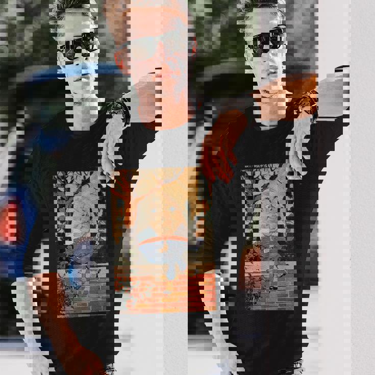 古典的なおとぎ話の保育園は壁にハンプティダンプティ土をライムズ 長袖Tシャツ 彼への贈り物