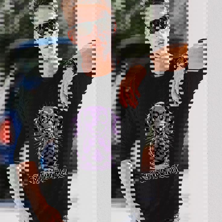 可愛くてごめん。ダックスフンドデザイン 長袖Tシャツ 彼への贈り物