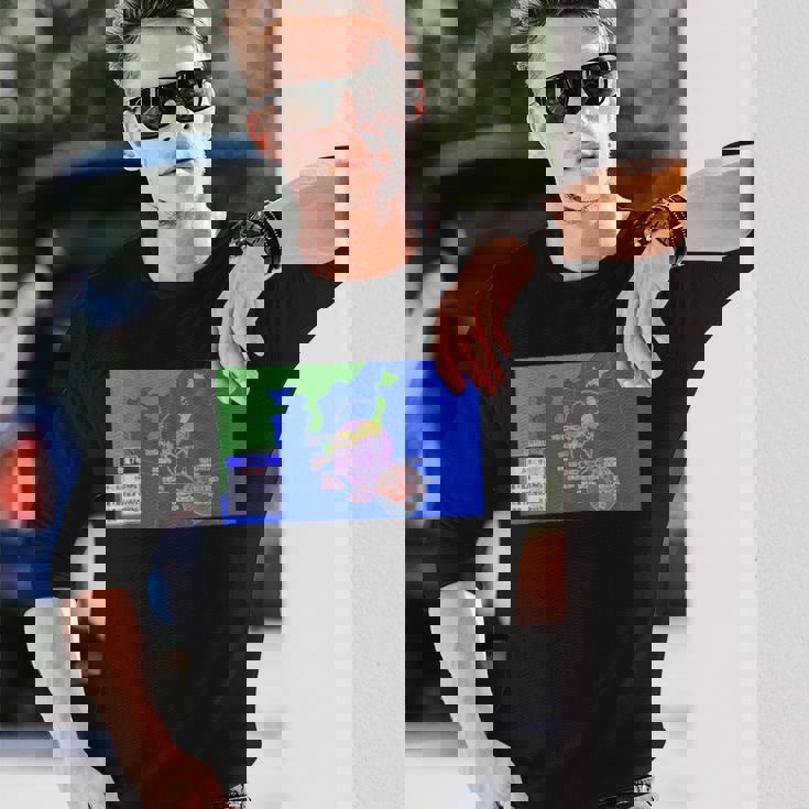 台風情報デザイン 長袖Tシャツ 彼への贈り物