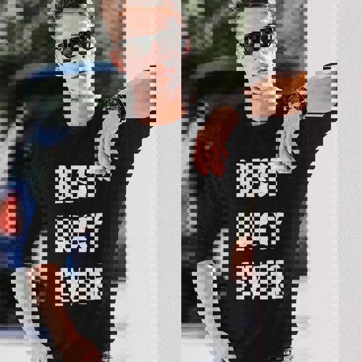 史上最高の Lucy 長袖Tシャツ 彼への贈り物