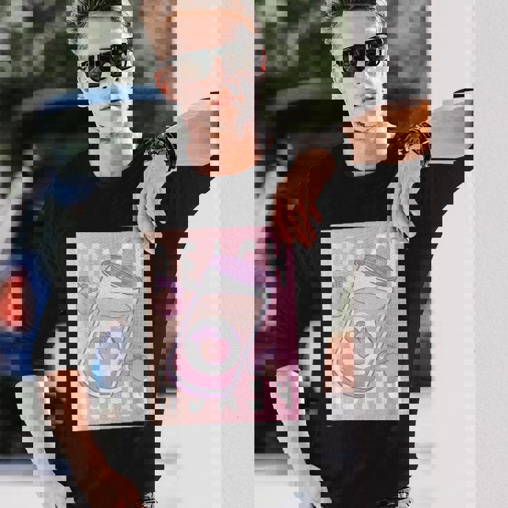 和桃アルコールソフトドリンク 桃 長袖Tシャツ 彼への贈り物