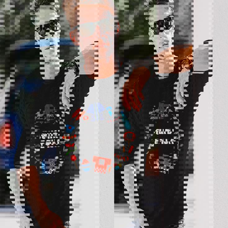 夏まつり かき氷 金魚 うちわ はっぴ りんごあめ 提灯 風鈴 ヨーヨー 長袖Tシャツ 彼への贈り物