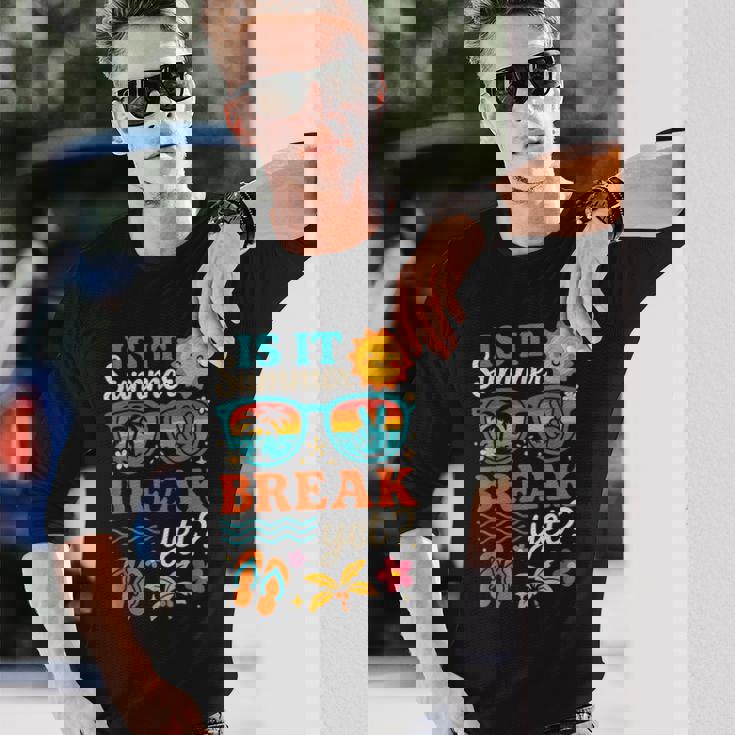 夏休みなのに、学校教師休暇の最終日 長袖Tシャツ 彼への贈り物