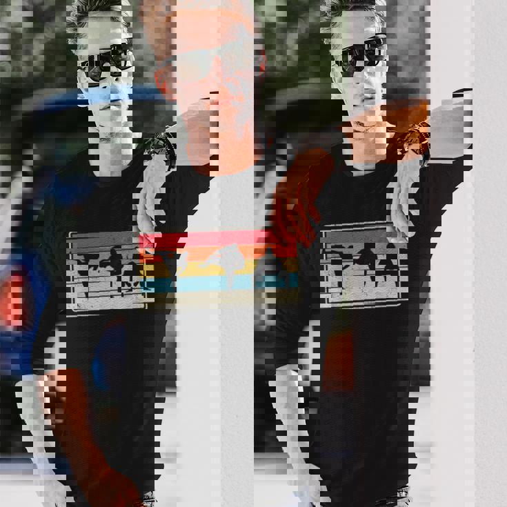 大相撲力士ポーズ相撲扇子 長袖Tシャツ 彼への贈り物