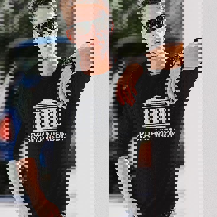 大英博物館 英国 お土産ギフト 長袖Tシャツ 彼への贈り物