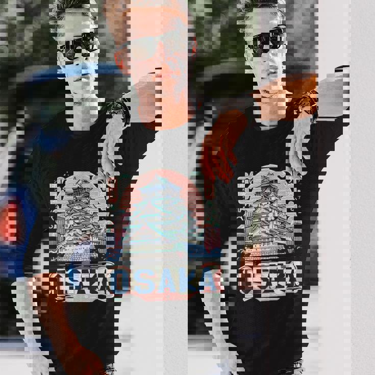 大阪市城 日本土産 長袖Tシャツ 彼への贈り物