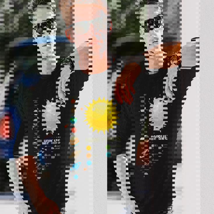 太陽系 I 宇宙 I 矮小惑星 I 惑星 長袖Tシャツ 彼への贈り物