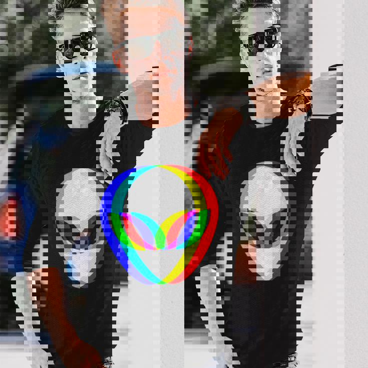 宇宙人 Alien Head うちゅうじん 長袖Tシャツ 彼への贈り物