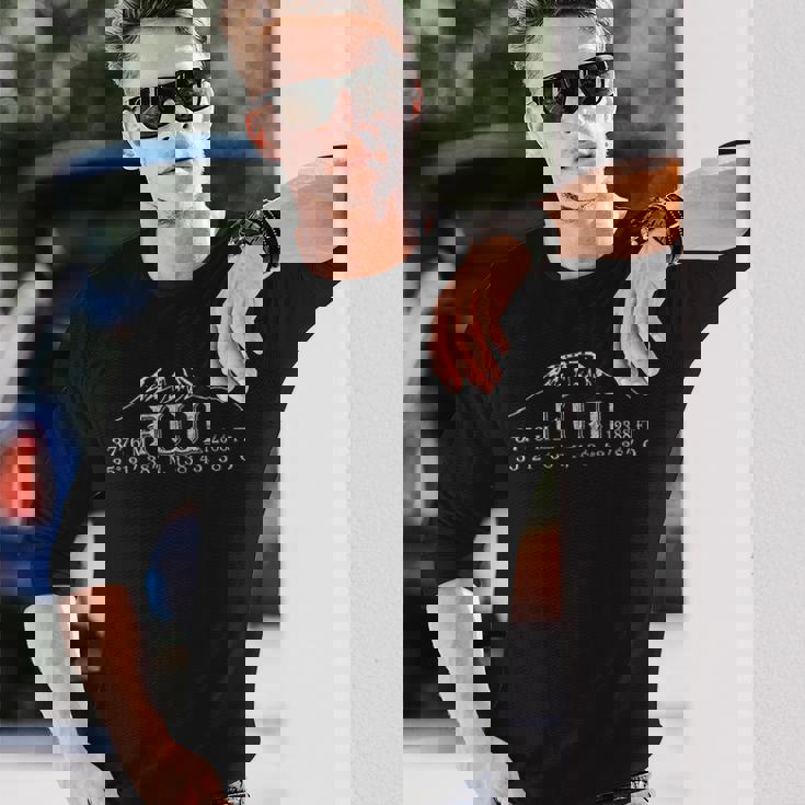 富士コーディネート Gps 日本山脈 ホリデー 登山 自然 長袖Tシャツ 彼への贈り物