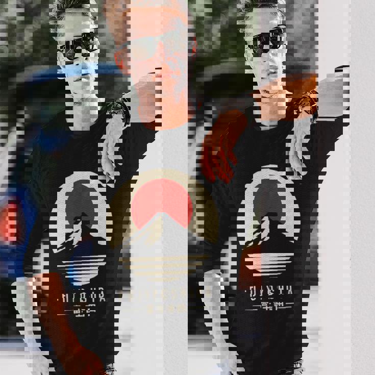 富士吉田 日本 長袖Tシャツ 彼への贈り物