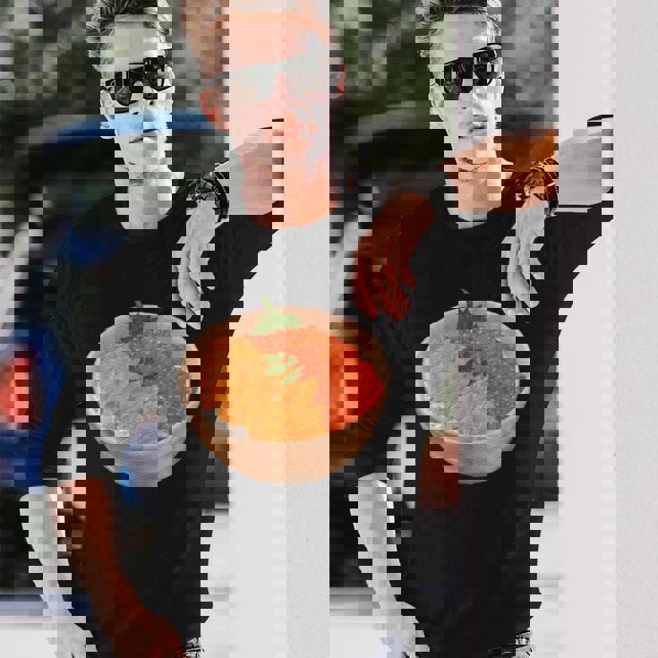 寿司ユニ いくらどんぶり 丼 和食 長袖Tシャツ 彼への贈り物