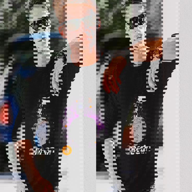 当社が信頼するビットコイン 長袖Tシャツ 彼への贈り物