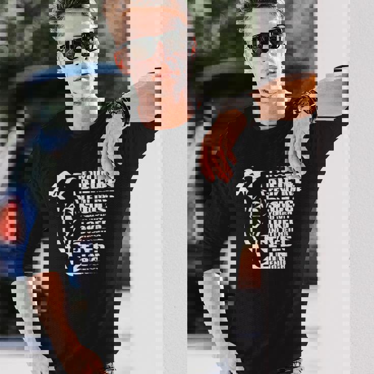 彼らが魂を持っていると信じないなら、ピットブル愛好家ピットブル 長袖Tシャツ 彼への贈り物