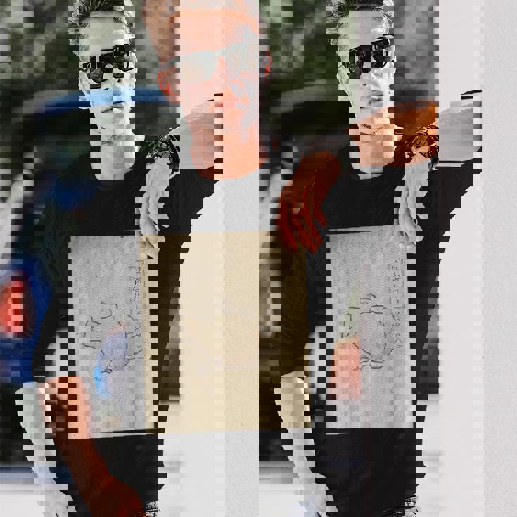 徳利転がし【日本の妖怪シリーズ】 長袖Tシャツ 彼への贈り物