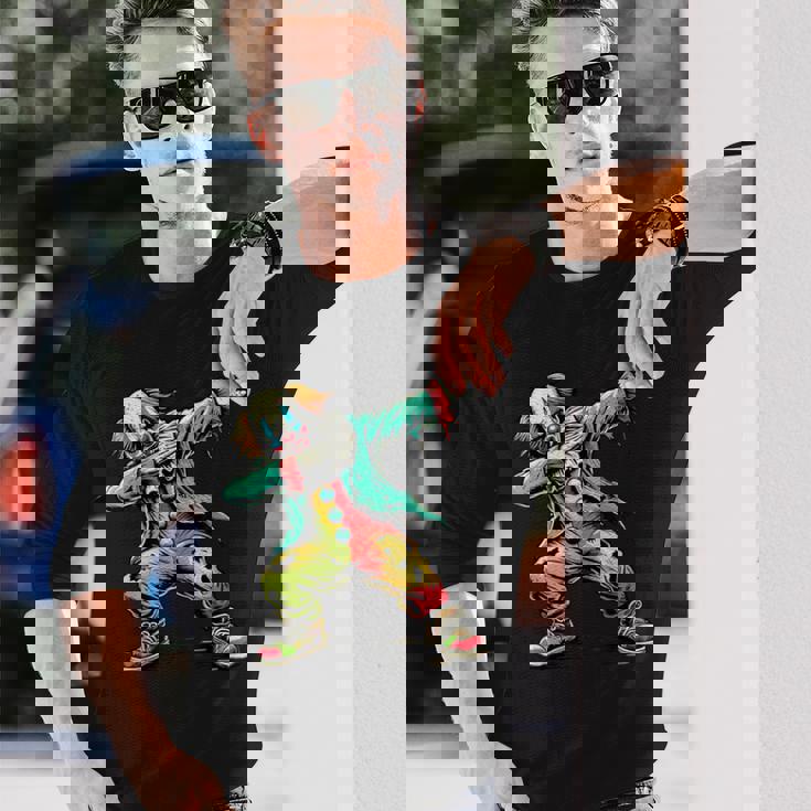 怖いダビングデザインホラーサーカスピエロ 長袖Tシャツ 彼への贈り物