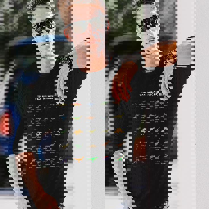 恐竜のタイプ ドラゴン愛好家 長袖Tシャツ 彼への贈り物