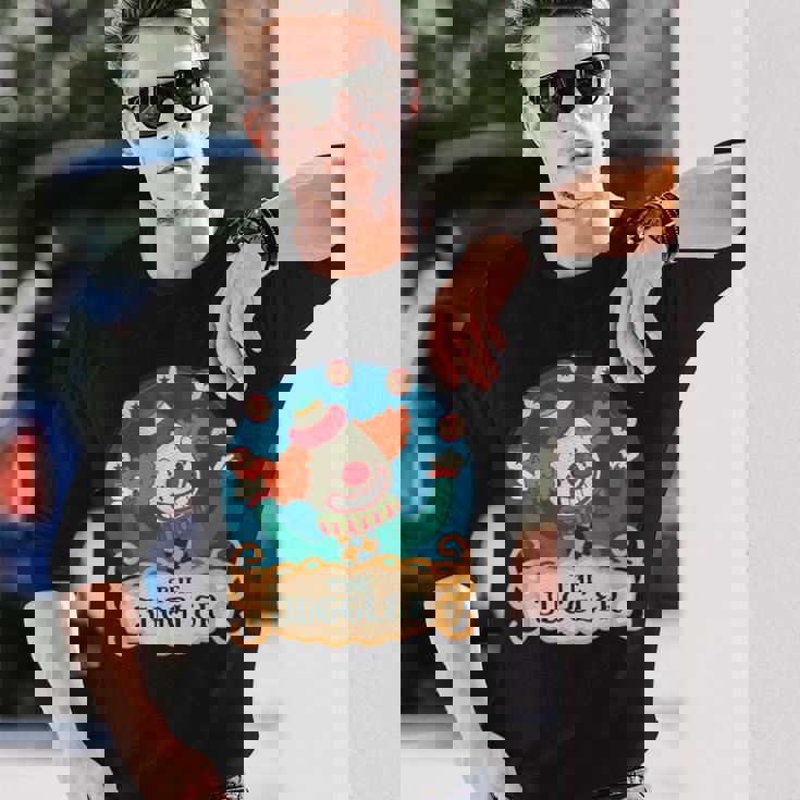 愉快なピエロ ジャグリングボール ジャグラー プロ仕様 ジャグラー 長袖Tシャツ 彼への贈り物