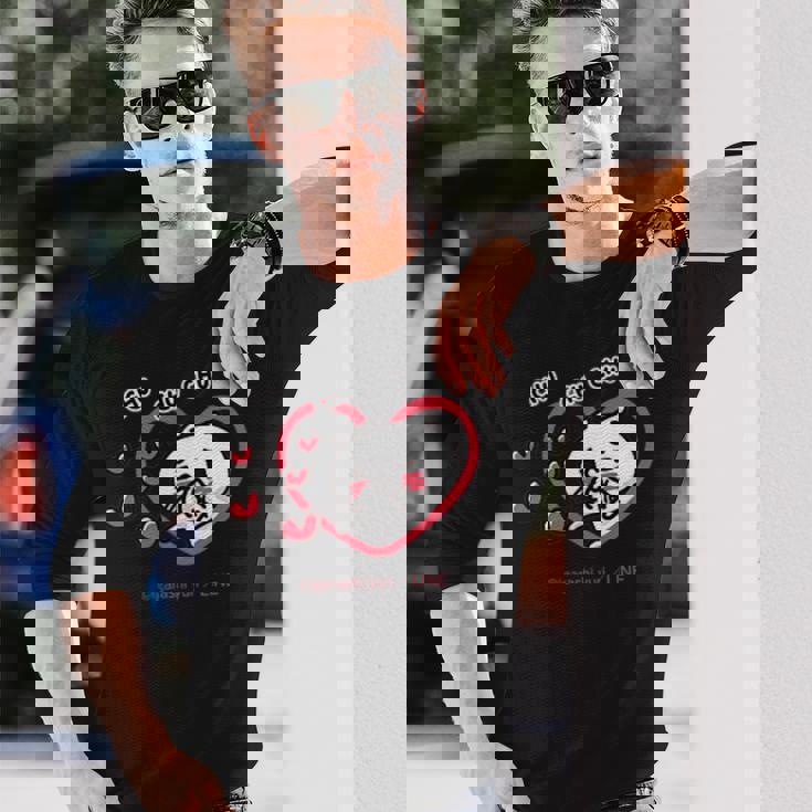 愛しすぎて大好きすぎる。 ペアデザイン にゃんこ 長袖Tシャツ 彼への贈り物