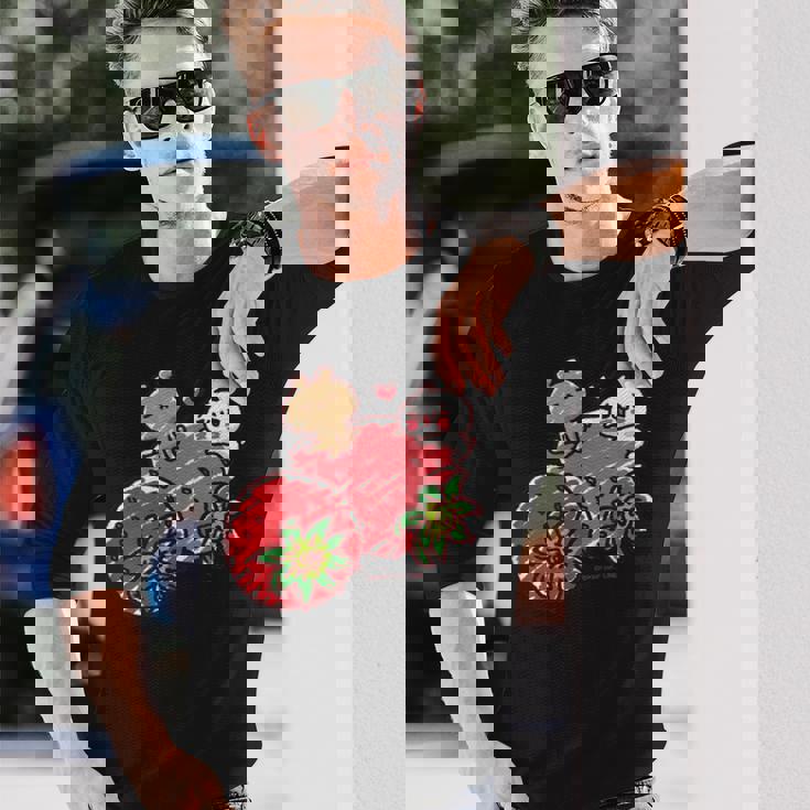 愛しすぎて大好きすぎる。いちご 長袖Tシャツ 彼への贈り物