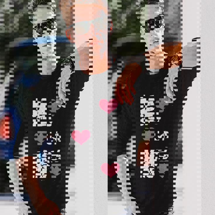 推ししか勝たん 文字 流行語 おもしろ 長袖Tシャツ 彼への贈り物