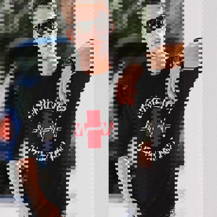 救急科 救急室 医療 長袖Tシャツ 彼への贈り物