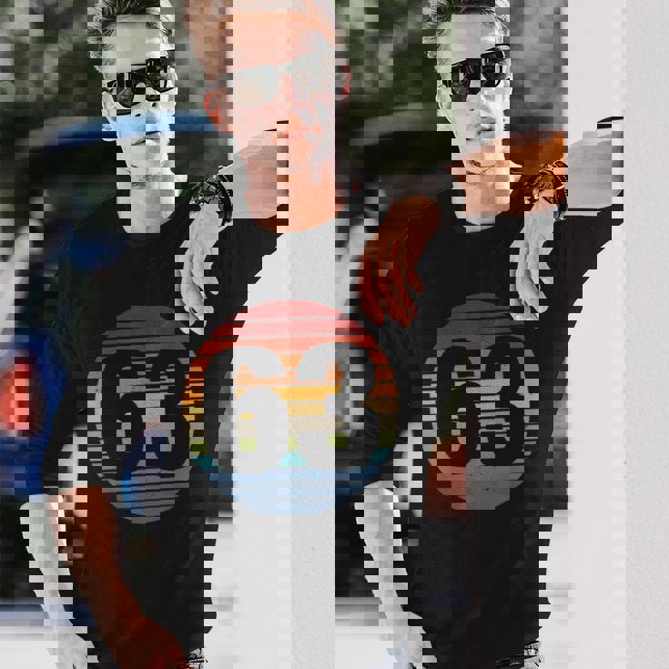 数字 63 1963 1958 63Rd 58Th Birthday ギフト 長袖Tシャツ 彼への贈り物