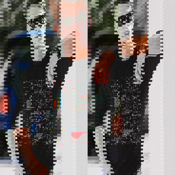 数学 先生 理科 大学 学校 ギフト プライマリー 算数 長袖Tシャツ 彼への贈り物