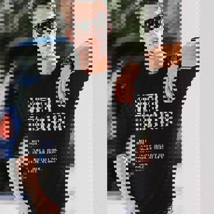 数学先生 定義シャツ 学校の初日 長袖Tシャツ 彼への贈り物